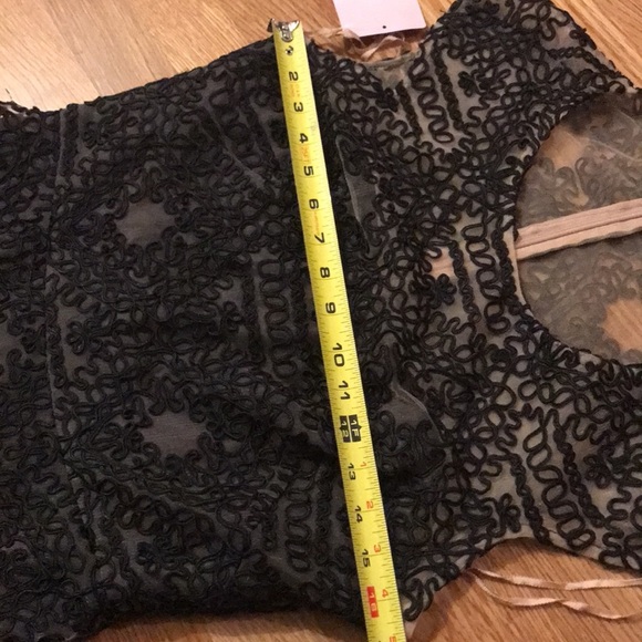 NWT BHLDN Sara Emanuel Presley Dress Black size 6 - Picture 9 of 17